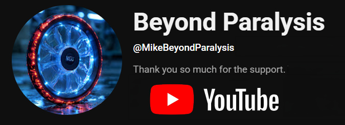 Beyond Paralysis YouTube channel